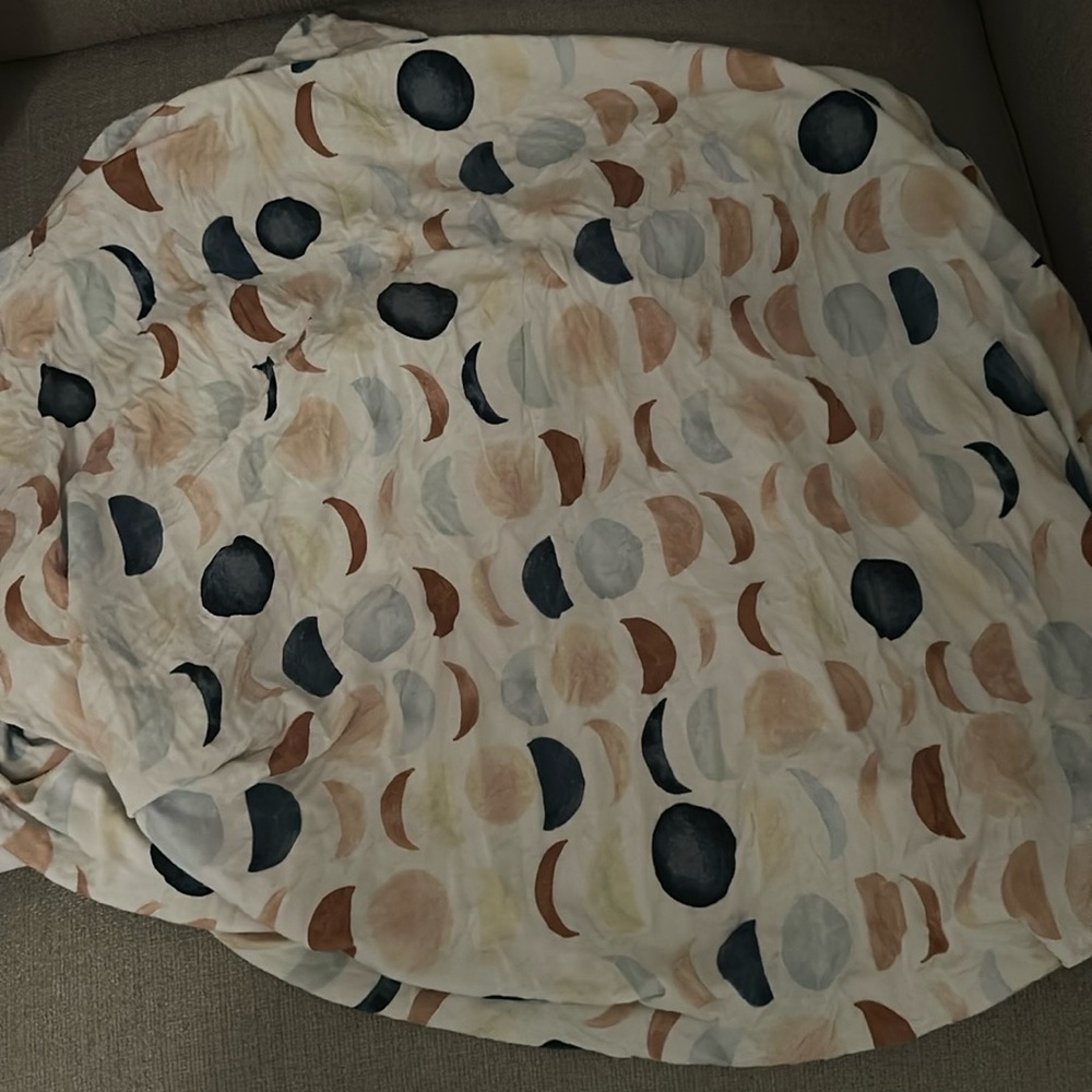 Little Sleepies Crib Sheet Luna print